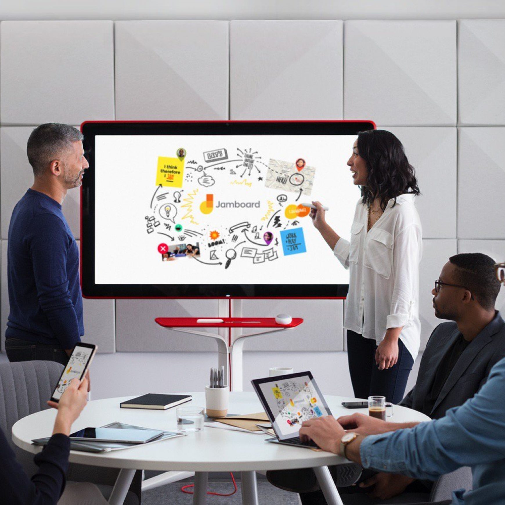 Google’s Jamboard is a 4K digital whiteboard for collaboration