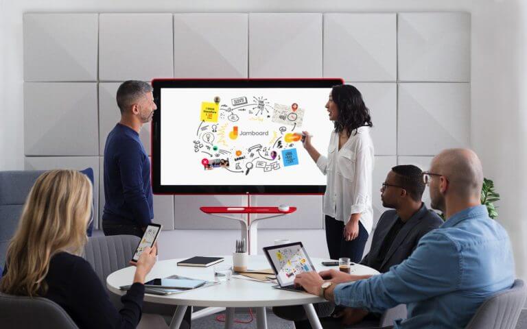 Google’s Jamboard is a 4K digital whiteboard for collaboration