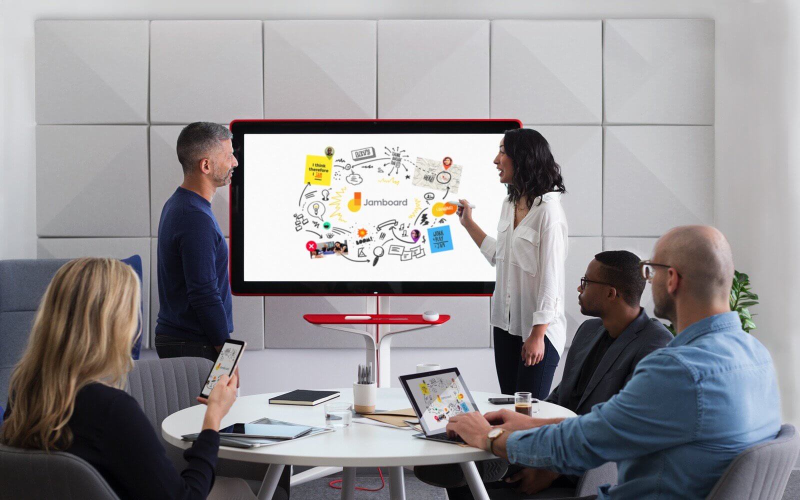Google’s Jamboard is a 4K digital whiteboard for collaboration
